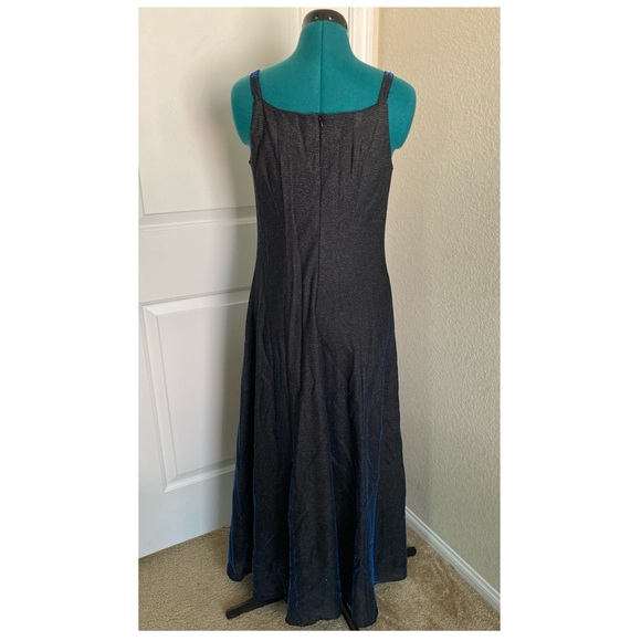 Vintage Molly Malloy Evening Gown - Navy/Dark Blue - Picture 3 of 6
